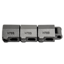 H78B transfer rooftop chain with rooftop attachment profile for conveyor systems