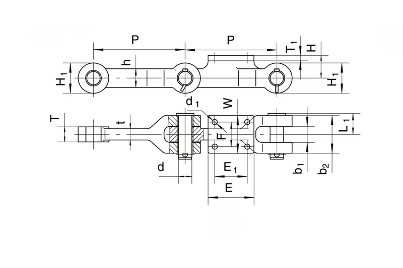 Metalcasting Chain Compoints Sugar Mill Chains for Heavy Industrial Use