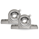 UCP205-16 Stainless Steel Pillow Block Bearing 1" Bore 2 Bolt Solid Base (2PCS)