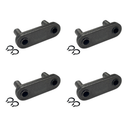 C2040HP Hollow Pin Conveyor Chain Connecting Links 4PCS with Round Clips and Side Plates