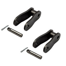 C2080H Heavy Duty Conveyor Chain Offset Links 2PCS with Side Plates, Pins and Cotter Pins