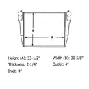 Charge Air Cooler Fits Peterbilt 11502AB 05-18731 357 377 378 379 385 IE-3816 1995-2008 F31-6049