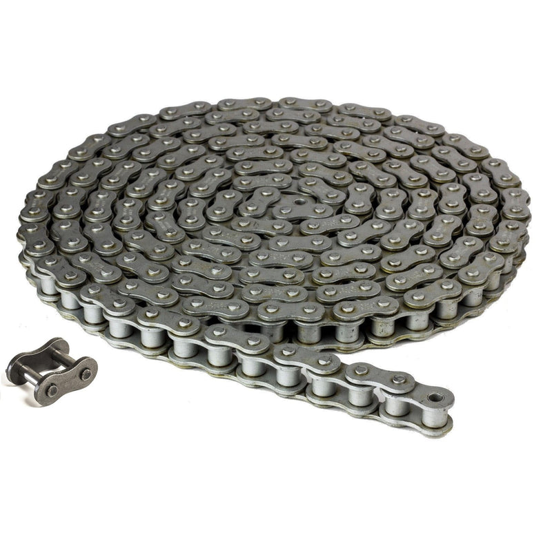 50DR Dacromet Roller Chain 10 Feet with 1 Connecting Link Corrosion Resistant
