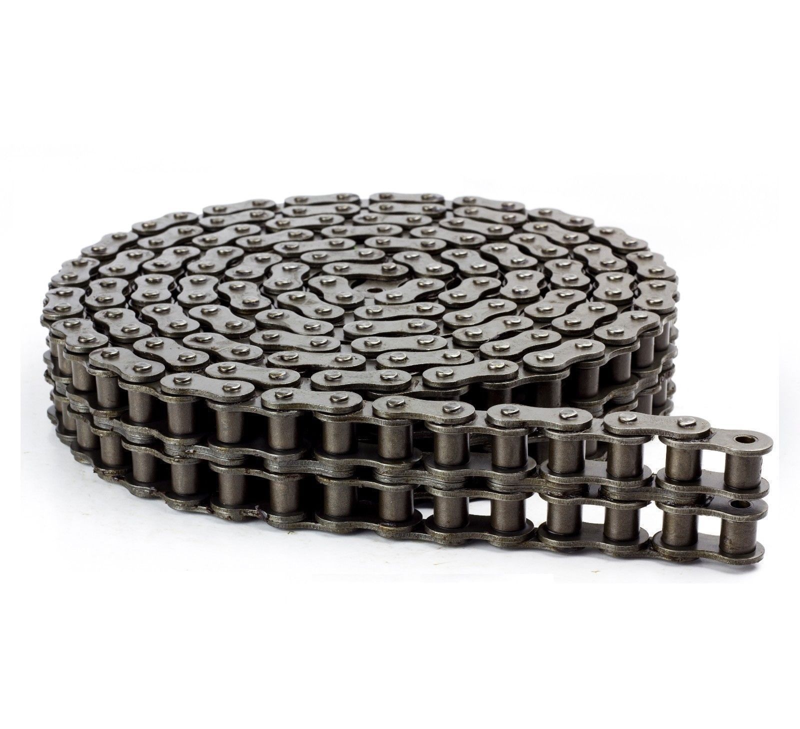 Double R Chain Model 12B-2 Metric Double Strand Roller Chain 10FT | Industrial Drive Chain