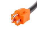 RV Power Adapter Cord Twist Lock 15A Male to 30A Female 12" 10AWG/3 Cord