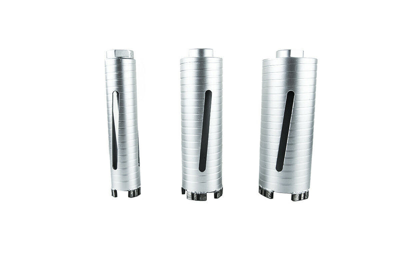 Jeremywell 11-Piece Dry Diamond Core Drill Bit Set Sizes 1.5" 2" 2.5" 4.5" 5"