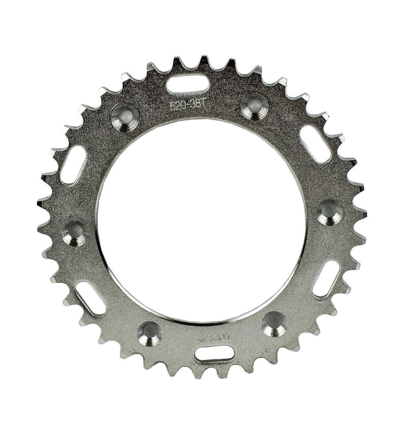 520 Motorcycle Rear Sprocket 38 Tooth Perfect for Dirt Bike, Go Kart, ATV