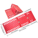 2PC Foldable Car Tire Traction Mat Anti Skid Pad Emergency Car Escaper