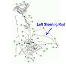 Mower Left Steering Rod Replacement for Cub Cadet XT 1 OR 106 13A8A1CR603(2017)