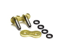 520 GOLD Rivet Type Connecting Link for Motorcycle Chain O-Ring (4PCS)