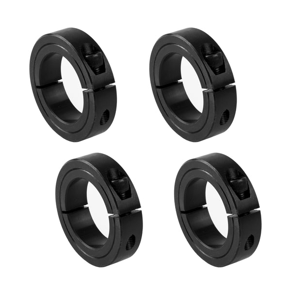 1-3/4" Bore Single Split Shaft Collar Black Oxide Set Screw Style (4 PCS)