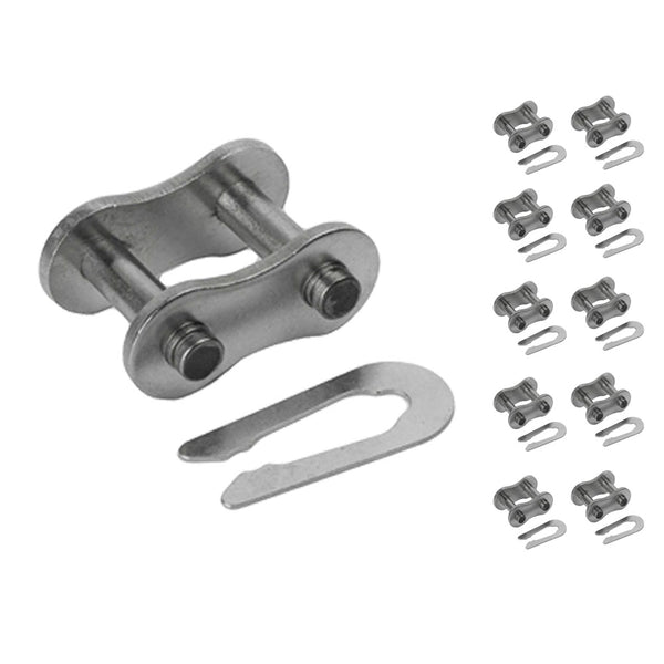60NP Nickel Plated Roller Chain Connecting Link (10PCS)