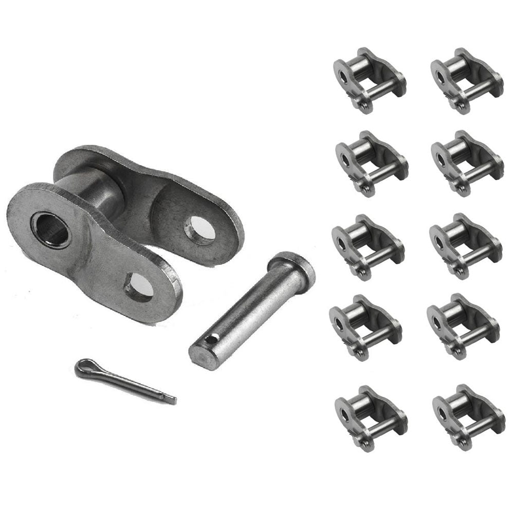 60SS Stainless Steel Roller Chain Offset Link | 10-Piece Set