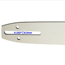 16 Inch Chainsaw Guide Bar Fit For Husqvarna, Echo, Craftsman, Poulan and More