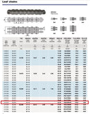 BL834 Leaf Chain 100 Feet For Forklift Masts,Hoisting with 10 Connecting Links