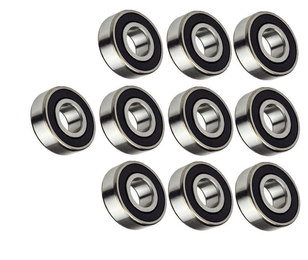 6205-2RS Ball Bearing Dual Sided Rubber Sealed Deep Groove (10PCS)