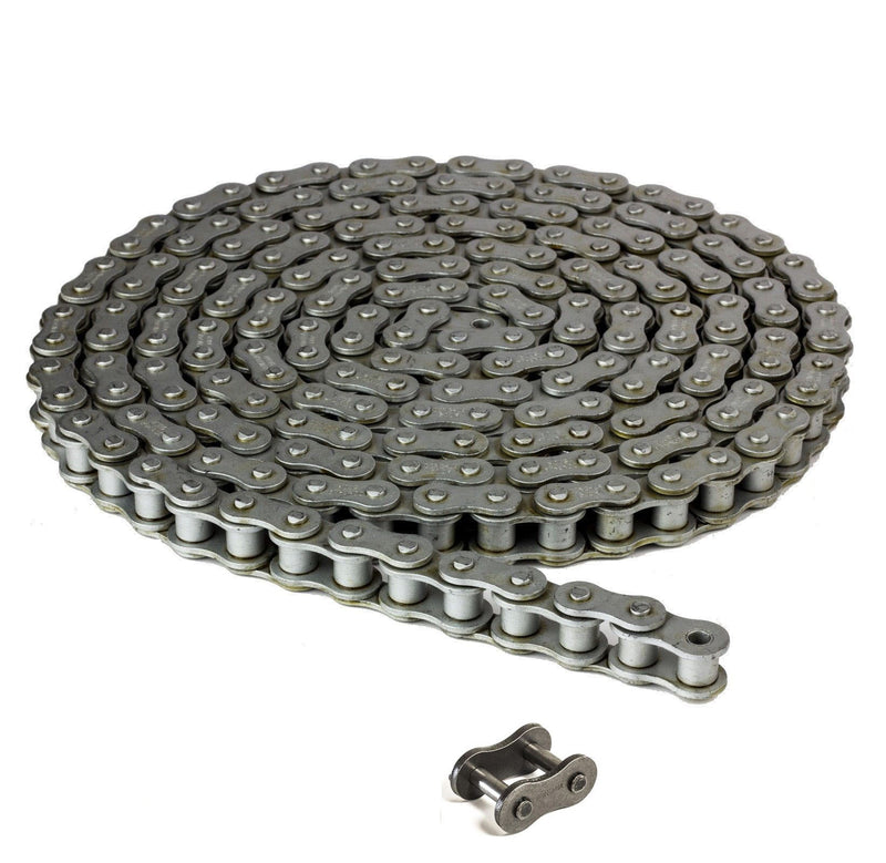 40DR Dacromet Roller Chain 10 Feet with 2 Connecting Link Corrosion Resistant