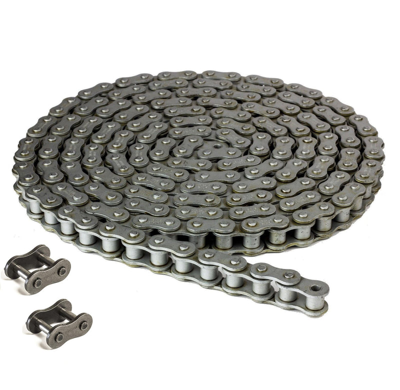 50DR Dacromet Roller Chain 10 Feet with 2 Connecting Link Corrosion Resistant