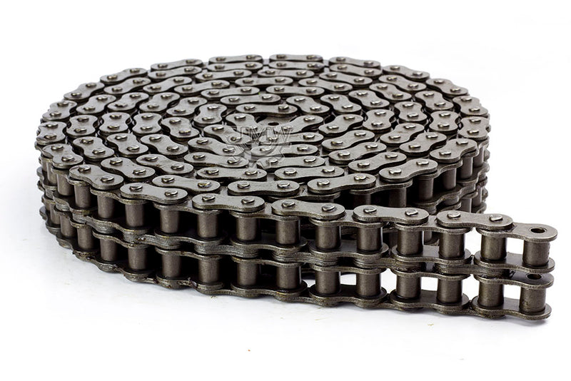 50-2 Double Strand Duplex Roller Chain 10 Feet with 1 Connecting Link