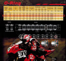 520 Gold Motorcycle O-Ring Chain 108 Links with 1 Connecting Link