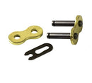 520H Gold Motorcycle Chain Connecting Link, Non-O-Ring Heavy Duty (2 PCS)