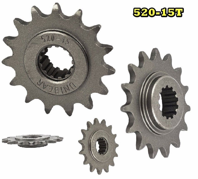 520 Motorcycle Front Sprocket 15 Tooth perfect for Dirt Bike,Go Kart, ATV (064)