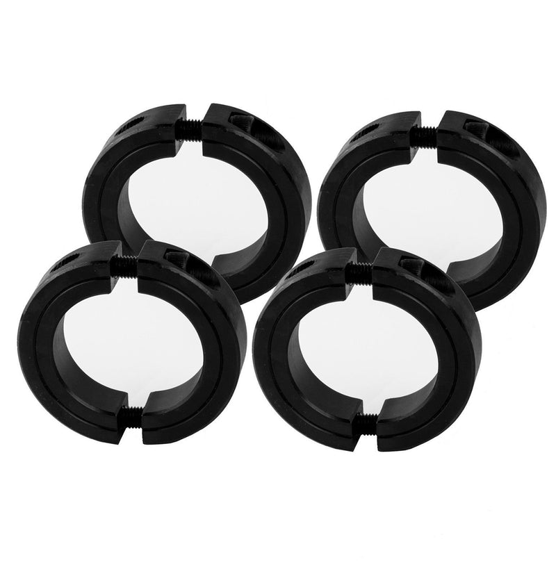 5/8" Bore Double Split (0.63) Shaft Collar Black Oxide Set Screw Style (4 PCS)