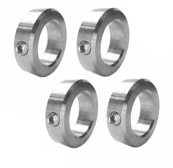 1-1/2" Bore Stainless Steel Shaft Collars Set Screw Style (4 PCS)