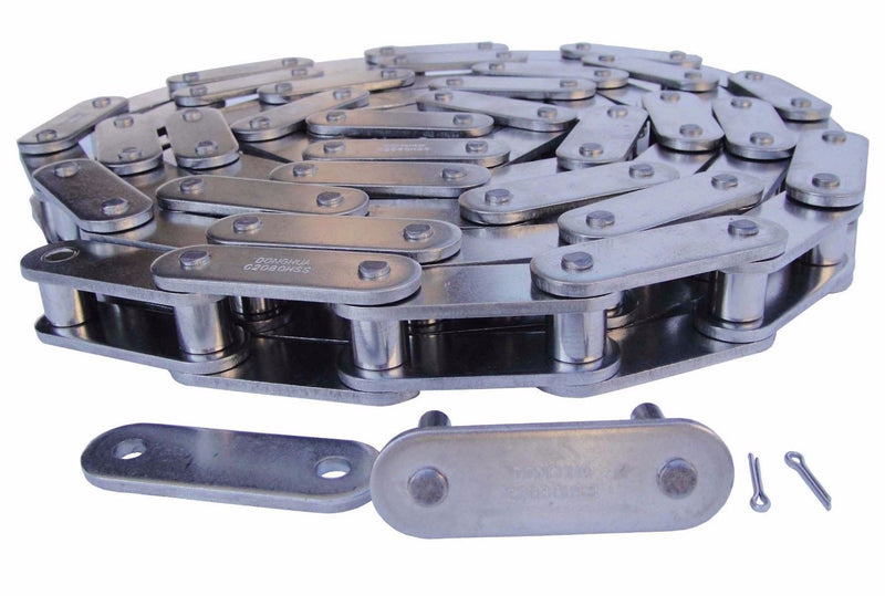 C2120HSS Stainless Steel Conveyor Chain 10 Feet Heavy Duty With Connecting Link