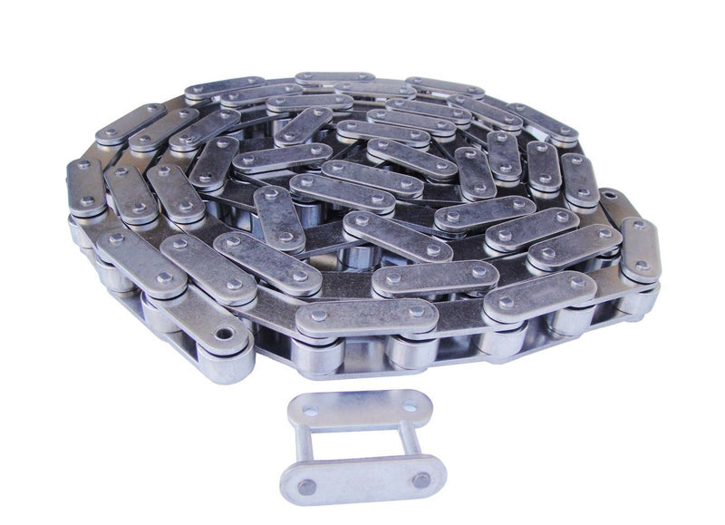 C2052SS Stainless Steel Conveyor Roller Chain 10 Feet with Connecting Link