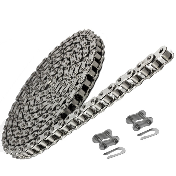 35SS Stainless Steel Roller Chain 10 Feet with 2 Connecting Links