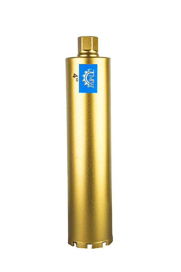 4" Wet Diamond Core Bit for Drilling Wire Mash Heavy Steel Reinforced Concrete