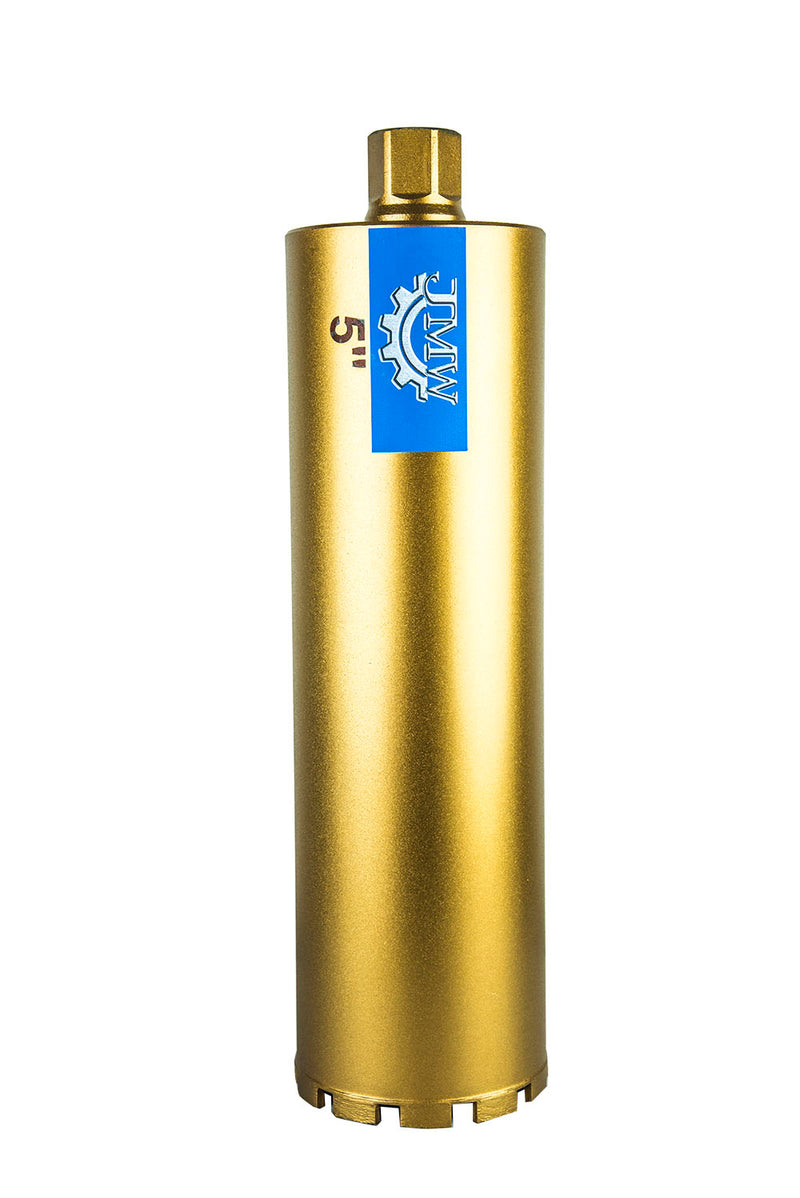 5" Wet Diamond Core Bit for Drilling Wire Mash Heavy Steel Reinforced Concrete