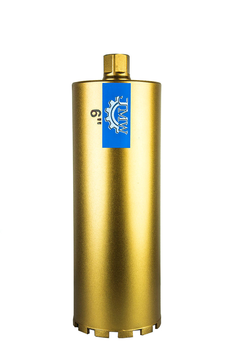 6" Wet Diamond Core Bit for Drilling Wire Mash Heavy Steel Reinforced Concrete